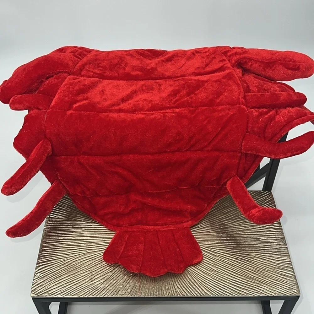 Medium Red Plush Pet Lobster Crab Costume - NWOT